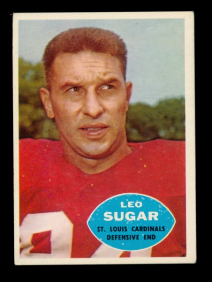 1960 Topps Football Card #110 Leo Sugar St Louis Cardinals