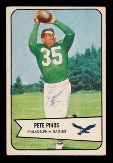 1954 Bowman Football Card #9 Hall of Famer Pete Pihos Philadelphia Eagles