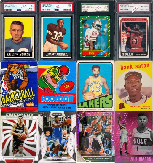 Large Collectible Sports Card Auction