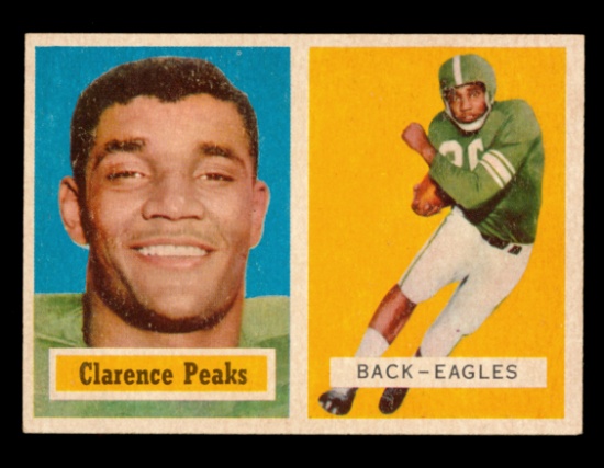 1957 Topps Football Card #37 Clarense Peaks Philadelphia Eagles