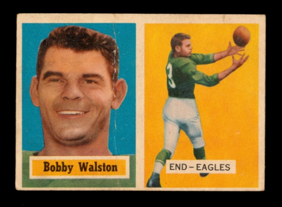 1957 Topps Football Card #61 Robert Walston Philadelphia Eagles