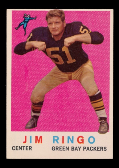 1959 Topps Football Card #75 Hall of Famer Jim Ringo Green Bay Packers