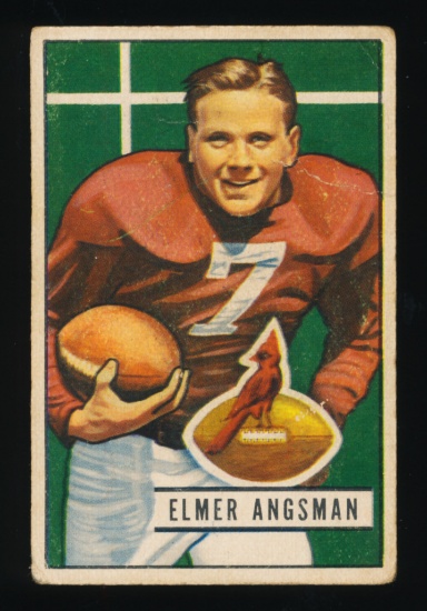 1951 Bowman Football Card #97 Elmer Angsman Chicago Cardinals