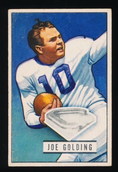 1951 Bowman Football Card #115 Joe Golding New York Giants