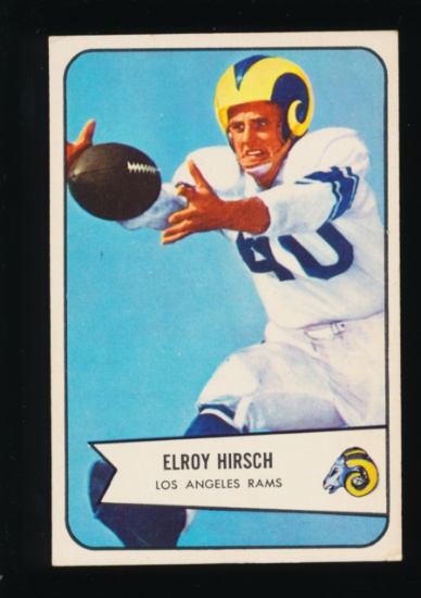 1954 Bowman Football Card #32 Hall of Famer Elroy Hirsch Los Angeles Rams