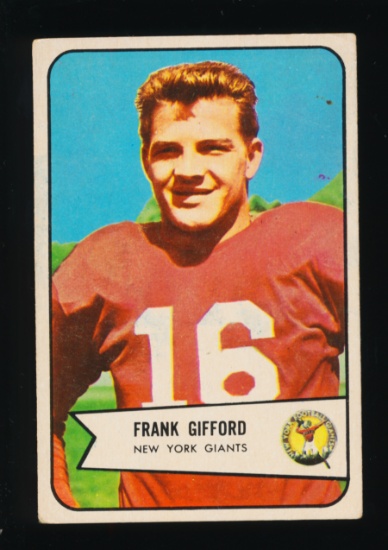 1954 Bowman Football Card #55 Hall of Famer Frank Gifford New York Giants