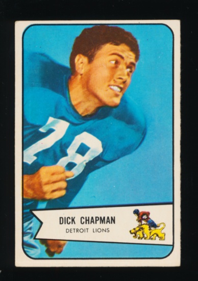 1954 Bowman Football Card #65 Dick Chapman Detroit Lions
