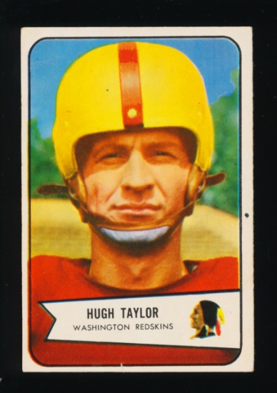 1954 Bowman Football Card #73 Hugh Taylor Washington Redskins (Scarce Short