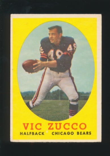 1958 Topps Football Card #36 Brett Zucco Chicago Bears