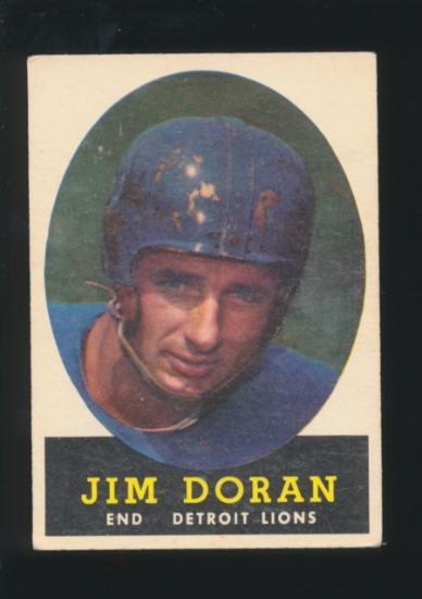 1958 Topps Football Card #43 James Doran Detroit Lions