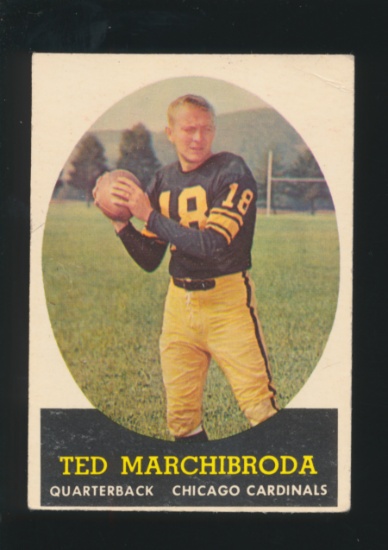 1958 Topps Football Card #44 Ted Marchibroda Chicago Bears
