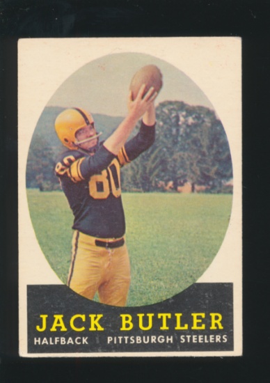 1958 Topps Football Card #76 Hall of Famer Jack Butler Pittsburgh Steelers