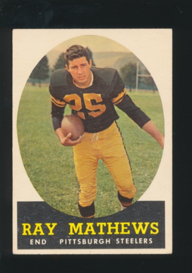 1958 Topps Football Card #78 Ray Mathews Pittsburgh Steelers