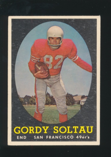 1958 Topps Football Card #130 Gordy Soltau San Francisco 49ers