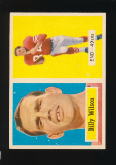 1957 Topps Football Card #42 Billy Wilson San Francisco 49ers