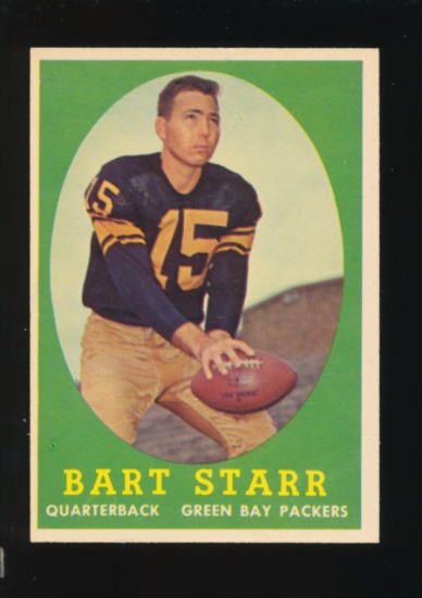 1958 Topps Football Card #66 Hall of Famer Bart Starr Green Bay Packers