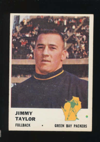 1961 Fleer Football Card #89 Hall of Famer Jim Taylor Green Bay Packers