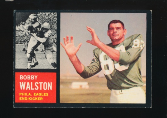 1962 Topps Football Card #119 Bobby Walston Philadelphia Eagles