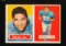1957 Topps Football Card #56 Charlie Ane Detroit Lions (Reverse Stain)