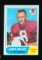 1968 Topps Football Card #164 Hall of Famer Larry Wilson St Louis Cardinals
