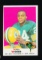 1969 Topps Football Card #168 Hall of Famer Willie Wood Green Bay Packers