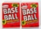 (2) 1981 Fleer Baseball Card Wax Packs Sealed/Unopened