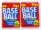 (2) 1983 Fleer Baseball Card Wax Packs Sealed/Unopened