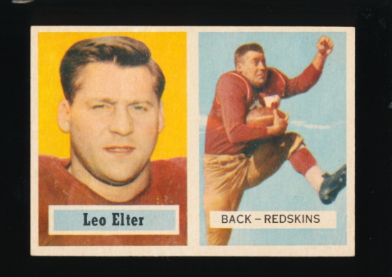 1957 Topps Football Card #36 Leo Elter Washington Redskins