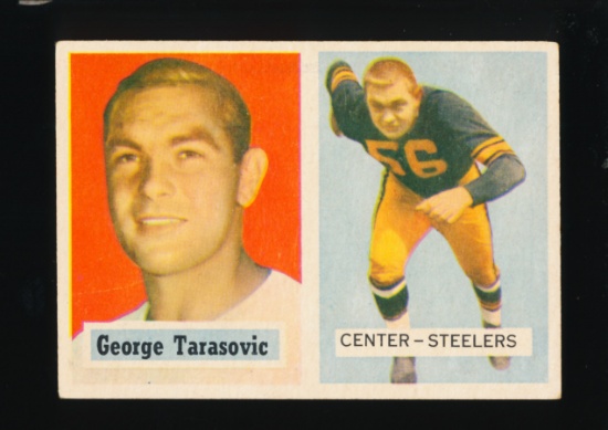 1957 Topps Football Card #39 George Tarasovic Pittsburgh Steelers