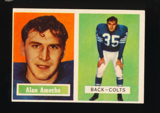 1957 Topps Football Card #53 Alan Ameche Baltimore Colts