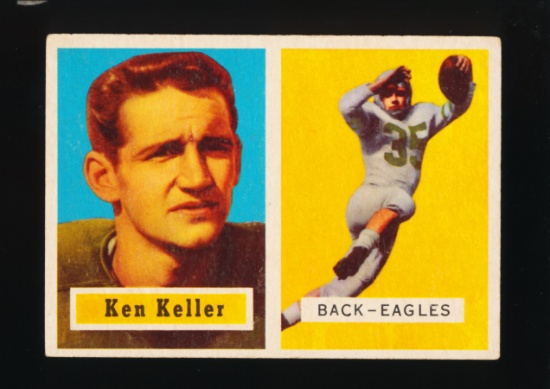 1957 Topps Football Card #111 Ken Keller Philadelphia Eagles