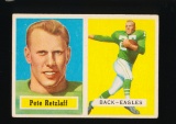 1957 Topps ROOKIE Football Card #2 Rookie Pete Retzlaff Philadelphia Eagles