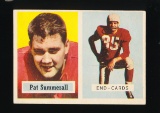 1957 Topps Football Card #14 Pat Summerall Chicago Cardinals