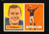 1957 Topps Football Card #43 Ed Brown Chicago Bears