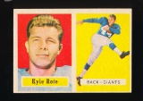1957 Topps Football Card #59 Kyle Rote New York Giants
