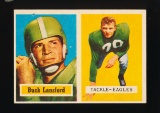 1957 Topps Football Card #90 Buck Lansford Philadelphia Eagles