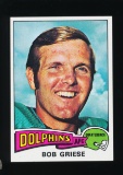 1975 Topps Football Card #100 Hall of Famer Bob Griese Miami Dolphins