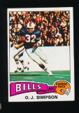 1975 Topps Football Card #500 Hall of Famer O.J. Simpson Buffalo Bills