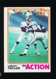 1982 Topps ROOKIE Football Card #435 Rookie Hall of Famer Lawrence Taylor N