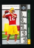 2005 Upper Deck ROOKIE Football Card #16 Rookie Aaron Rodgers Green Bay Pac
