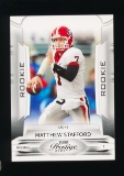 2009 Panini ROOKIE Football Card #172 Rookie Matthew Stafford Detroit Lions