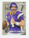 2014 Panini Prizm Football Card #17 Hall of Famer Brett Favre Minnesota Vik