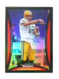 2016 Bowman Chrome Refractor Football Card #BC-135 Aaron Rodgers Green Bay