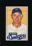 1951 Bowman Baseball Card #7 Gil Hodges Brooklyn Dodgers