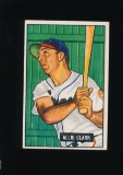 1951 Bowman Baseball Card #29 Allie Clark Cleveland Indians