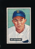 1951 Bowman Baseball Card #45 Art Houtteman Detroit Tigers