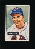 1951 Bowman Baseball Card #62 Hall of Famer Lou Boudreau Boston Red Sox