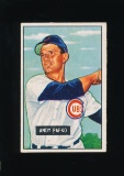 1951 Bowman Baseball Card #103 Andy Pafko Chicago Cubs (Small Reverse Stain