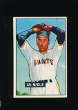 1951 Bowman ROOKIE Baseball Card #127 Rookie Sal Maglie New York Giants