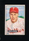 1951 Bowman Baseball Card #186 Hall of Famer Richie Ashburn Philadelphia Ph